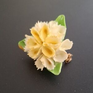 Vintage Royal Adderley Floral Bone China Brooche, Made In England